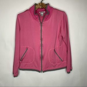 WinterSilks Pink Full Zip Jacket Size Medium